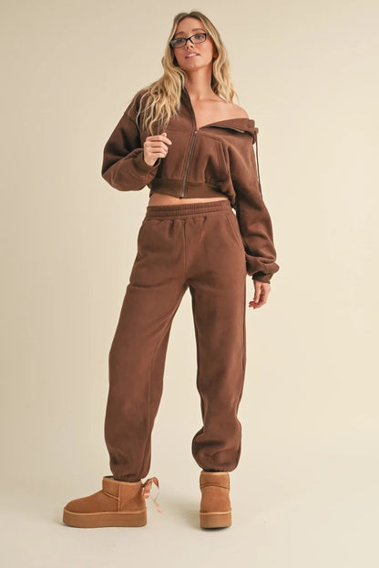 Butter Cozy Crop Lounge Set