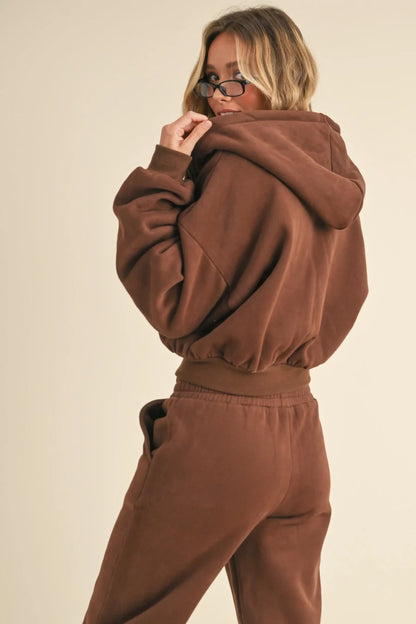 Butter Cozy Crop Lounge Set