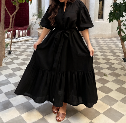 MIA Crème Button Dress