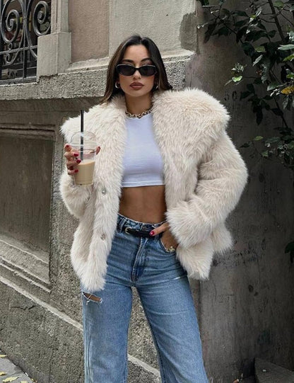 Mirala Faux Fur Coatt